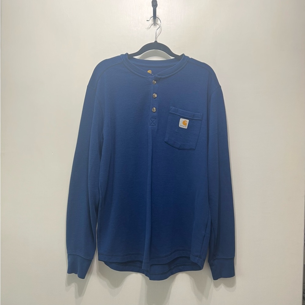 Carhartt Men's Blue Long-Sleeve Shirt